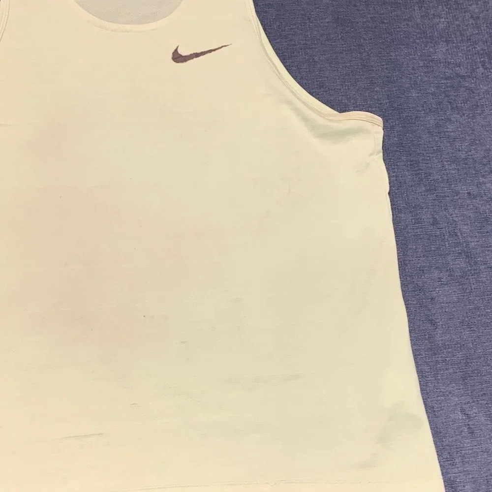 Nike Dri Fit Tank Top Womens XL Lime Green Mesh Lined Running Swoosh Performance